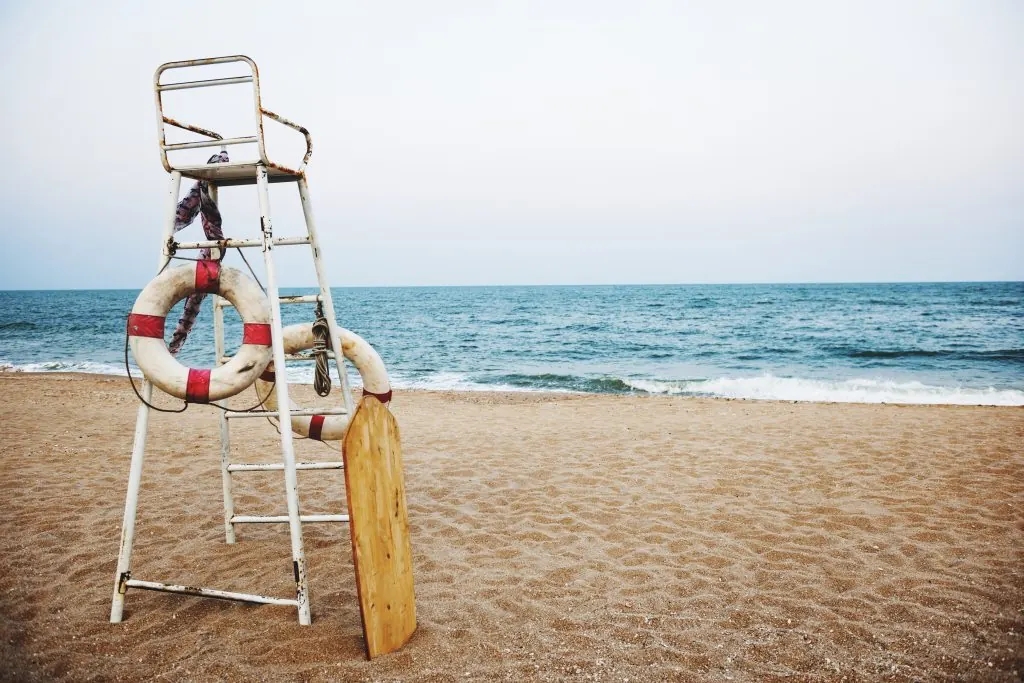 Beach Lifeguard Security Coastline Safety Concept fungos
